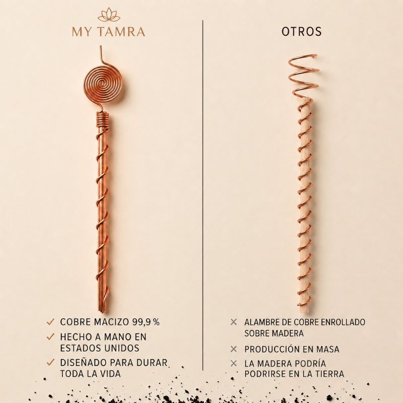 Antena de Electrocultivo Cobre Puro
