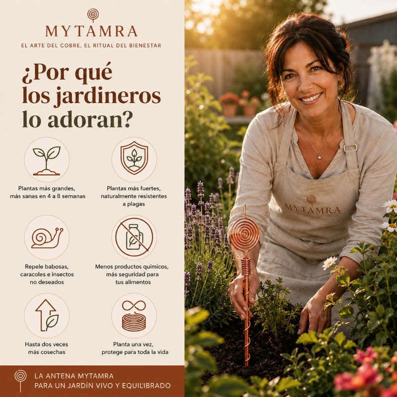 Antena de Electrocultivo Cobre Puro