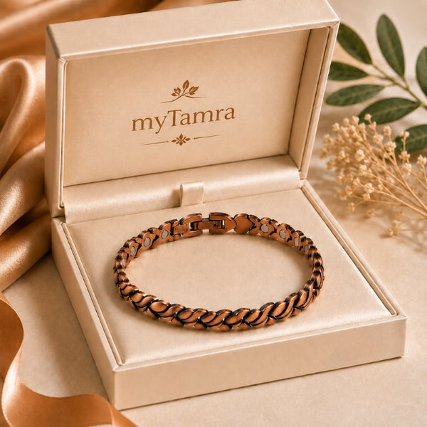 Tobillera de Cobre Macizo